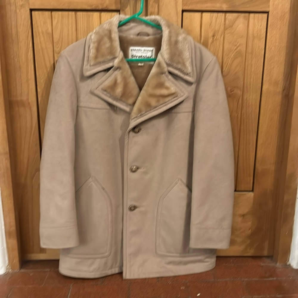 Stratojac fur-lined suede jacket